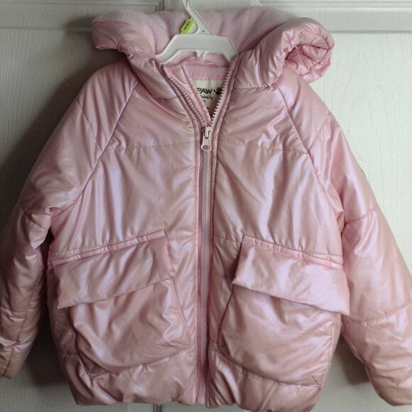 Bear Paw Girls 2T Metallic Puffer coat/Hood; Logo, Girlhood, Barbie, Princess - Picture 1 of 5